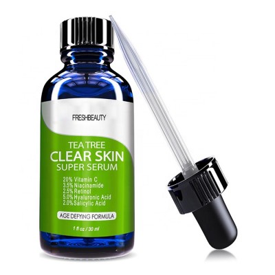 Custom LOGO clear skin remove acne tea tree oil serum